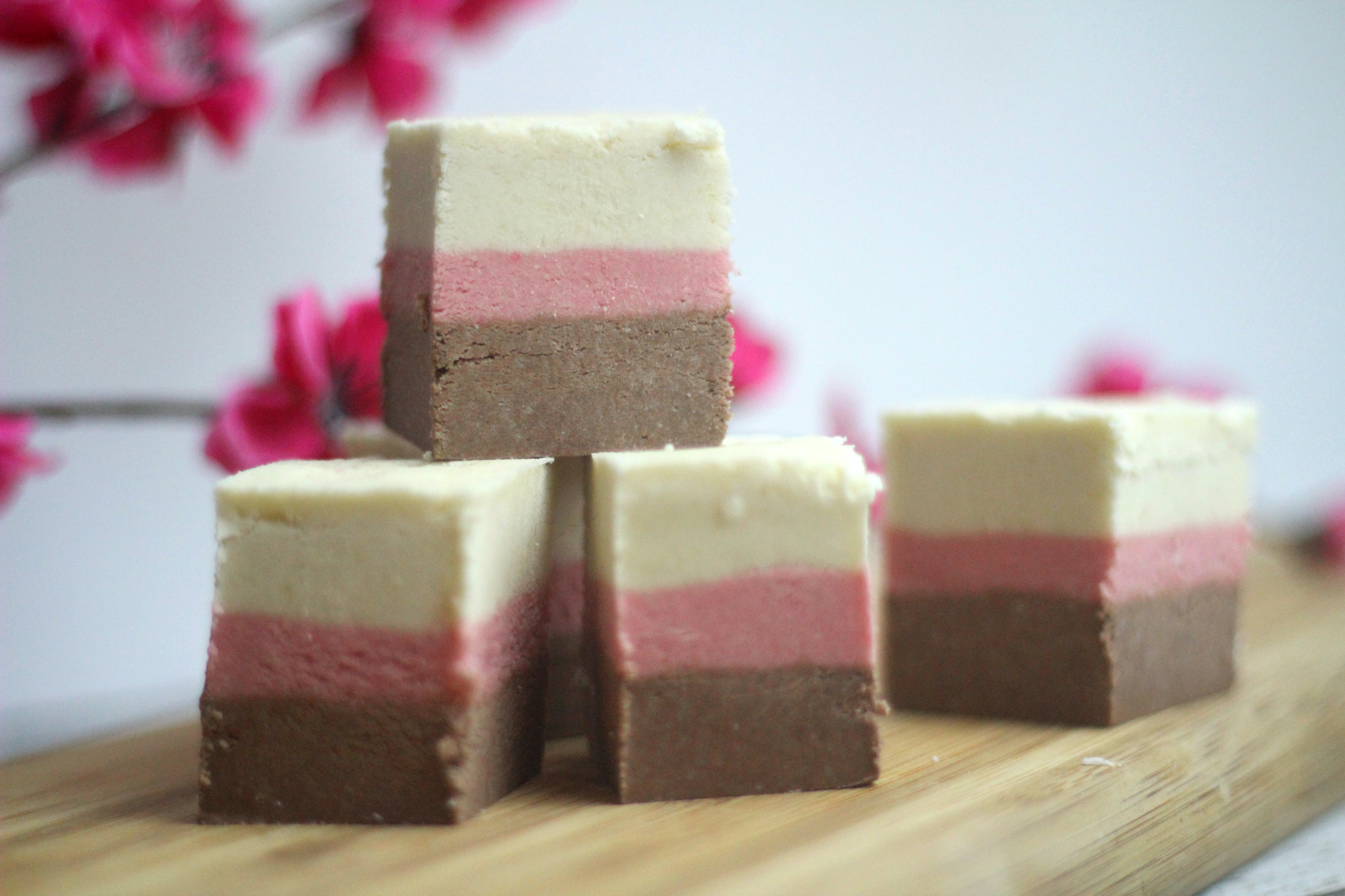 Neopolitan-Protein-Fudge