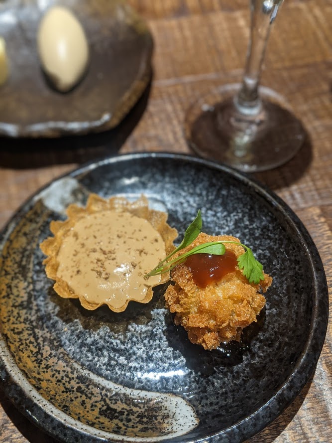 Starter-Hazlenut-Tart-And-Bon-Bon